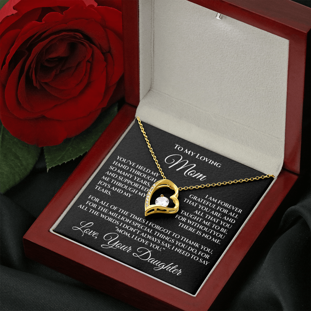 To My Mom — “Without You There's No Me” Necklace Gift From Daughter