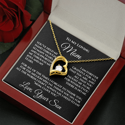 To My Mom — “Without You There's No Me” Necklace Gift From Son