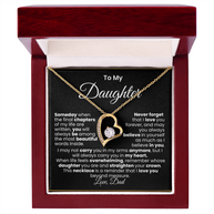 Para Mi Hija — Con amor, Papá | Collar Amor Eterno (Blanco/Dorado)