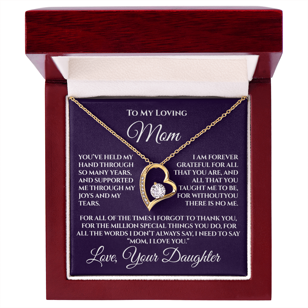 Gift for Mom from Daughter — “Without You There's No Me” Necklace