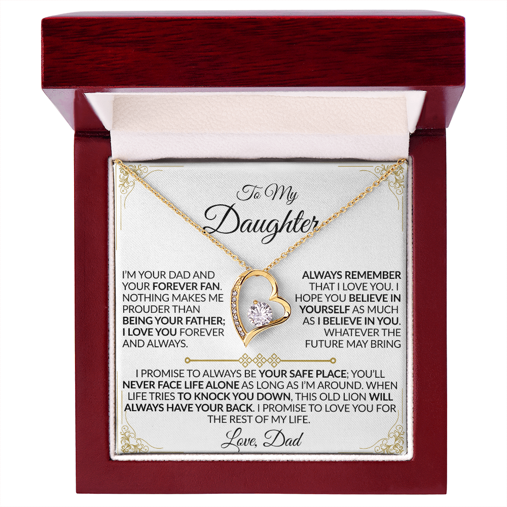 Dad to Daughter: You'll Never Face Life Alone Necklace