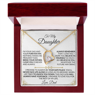 Dad to Daughter: You'll Never Face Life Alone Necklace