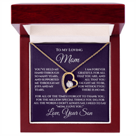 Gift for Mom from Son — “Without You There's No Me” Necklace