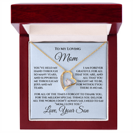 Mother's Day Gift for Mom from Son — “Without You There's No Me” Necklace