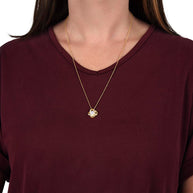 From the Dad Who Doesn't Always Get It Right, But Loves You Love Knot Necklace (Yellow $ White Gold Variants)