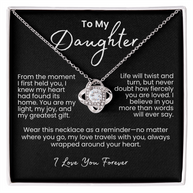 Un regalo brillante de amor – Collar Nudo de Amor para tu preciosa hija