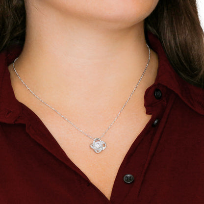 A Sparkling Gift of Love – Love Knot Necklace for Your Precious Daughter
