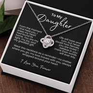 Un regalo brillante de amor – Collar Nudo de Amor para tu preciosa hija