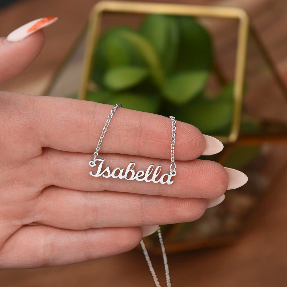 My Beloved Daughter - I Love You Forever Personalized Name Necklace |
