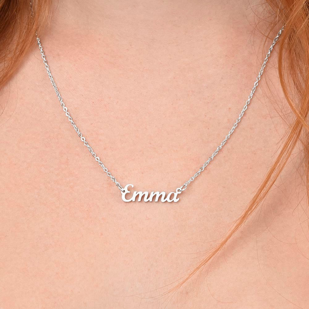 My Beloved Daughter - I Love You Forever Personalized Name Necklace |