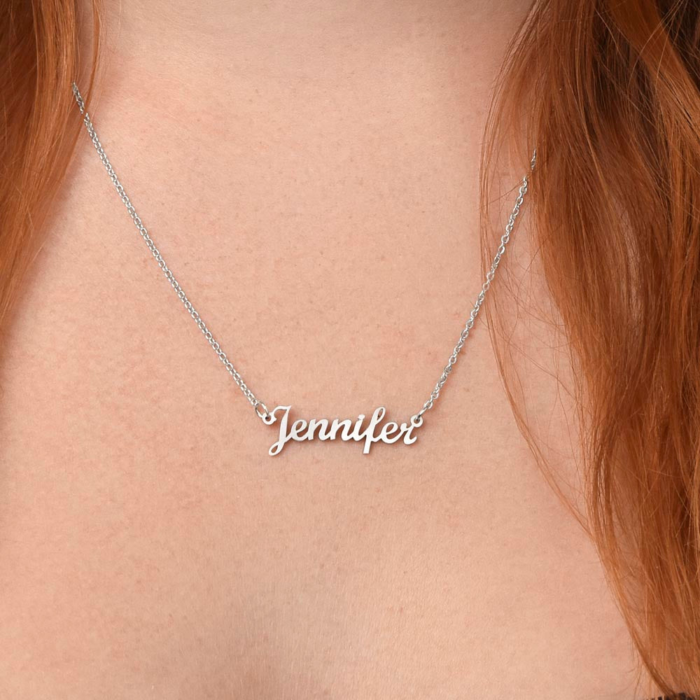My Beloved Daughter - I Love You Forever Personalized Name Necklace |