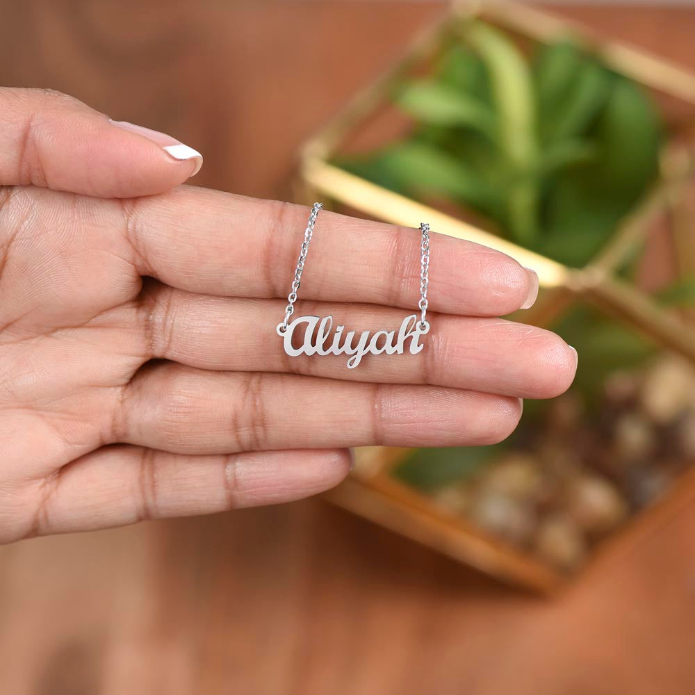 My Beloved Daughter - I Love You Forever Personalized Name Necklace |