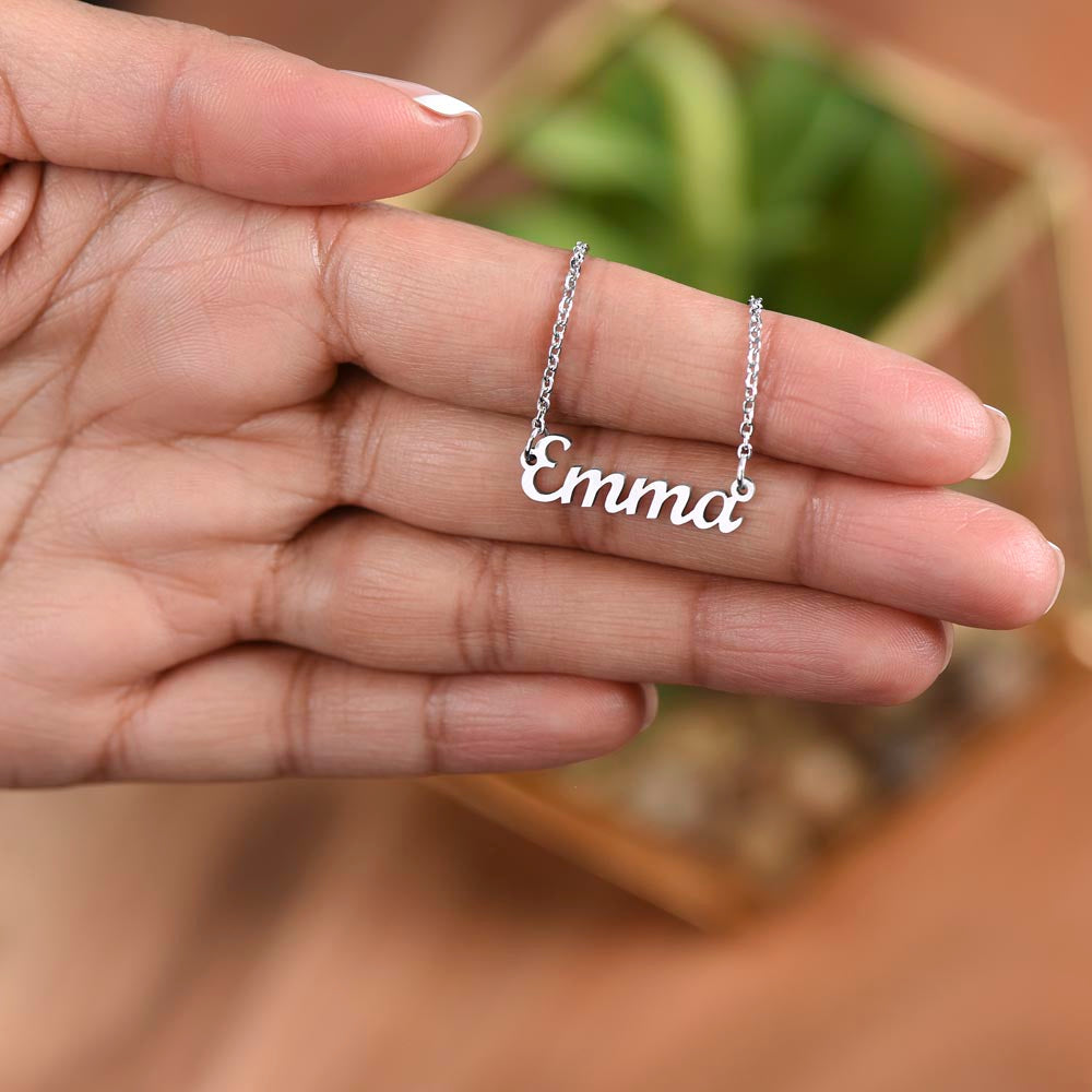 My Beloved Daughter - I Love You Forever Personalized Name Necklace |