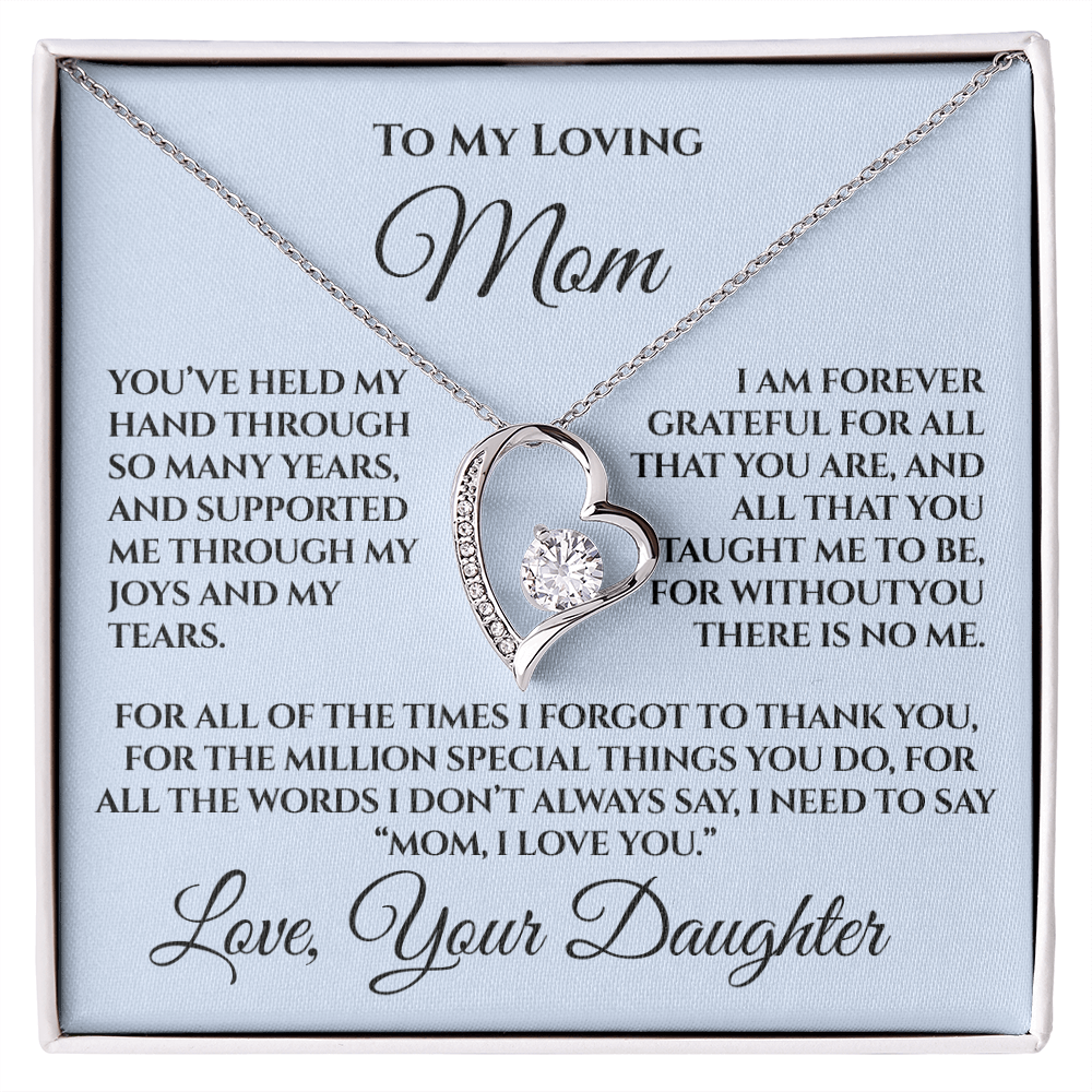 Mother's Day Gift for Mom from Daughter — “Without You There's No Me” Necklace