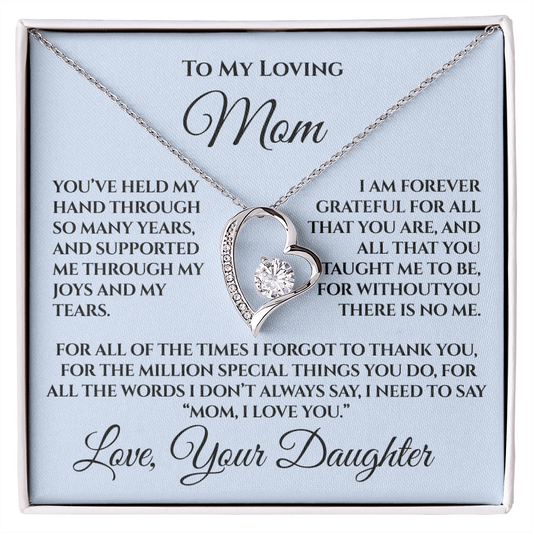 Mother's Day Gift for Mom from Daughter — “Without You There's No Me” Necklace