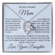 Mother's Day Gift for Mom from Daughter — “Without You There's No Me” Necklace