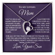 Gift for Mom from Son — “Without You There's No Me” Necklace