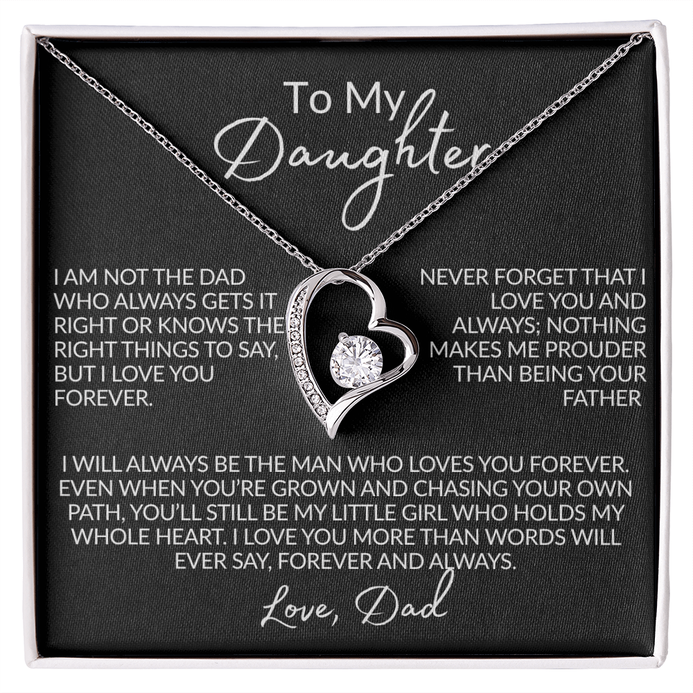 From the Dad Who Doesn't Always Get It Right Necklace | 14k white gold or 18k yellow gold finish