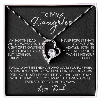 From the Dad Who Doesn't Always Get It Right Necklace | 14k white gold or 18k yellow gold finish