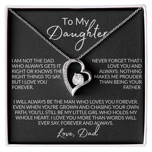 From the Dad Who Doesn't Always Get It Right Necklace | 14k white gold or 18k yellow gold finish
