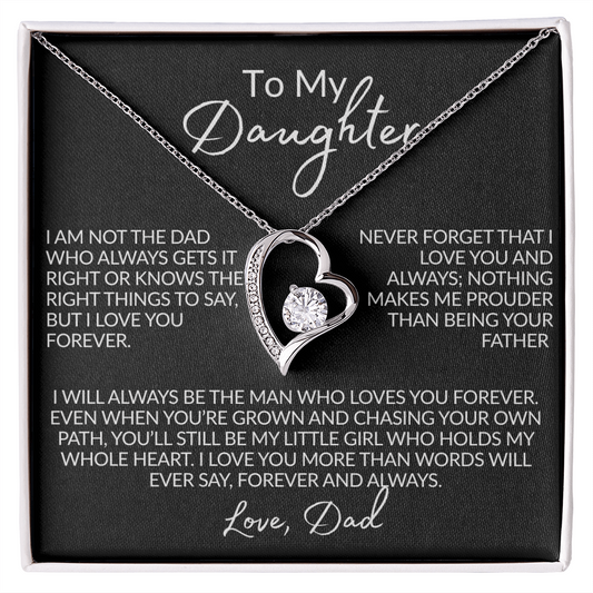 From the Dad Who Doesn't Always Get It Right Necklace | 14k white gold or 18k yellow gold finish