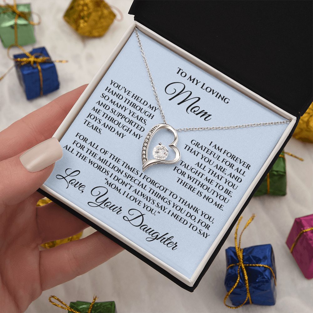 Mother's Day Gift for Mom from Daughter — “Without You There's No Me” Necklace
