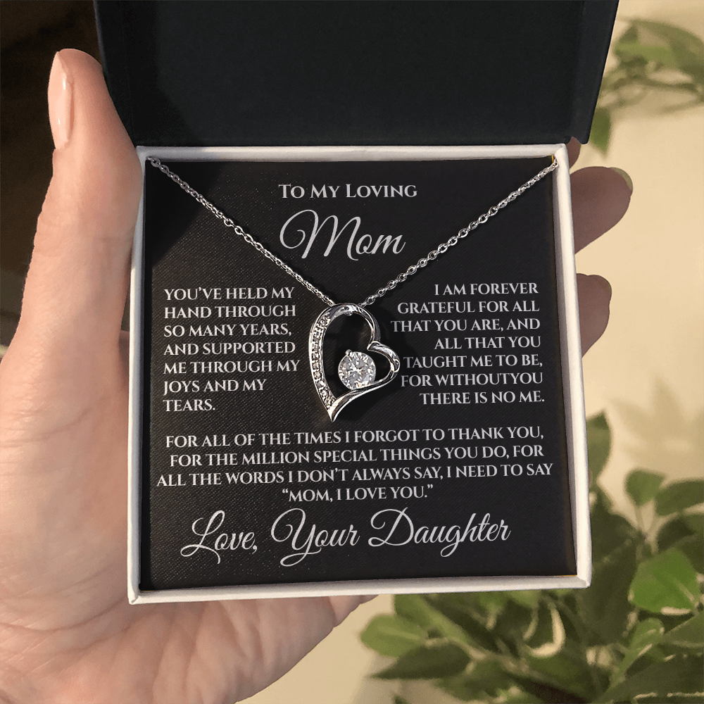 To My Mom — “Without You There's No Me” Necklace Gift From Daughter