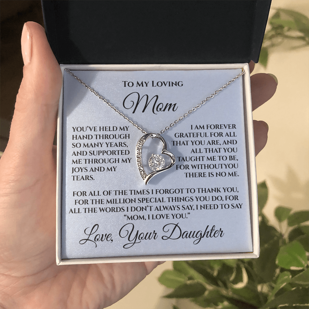 Mother's Day Gift for Mom from Daughter — “Without You There's No Me” Necklace
