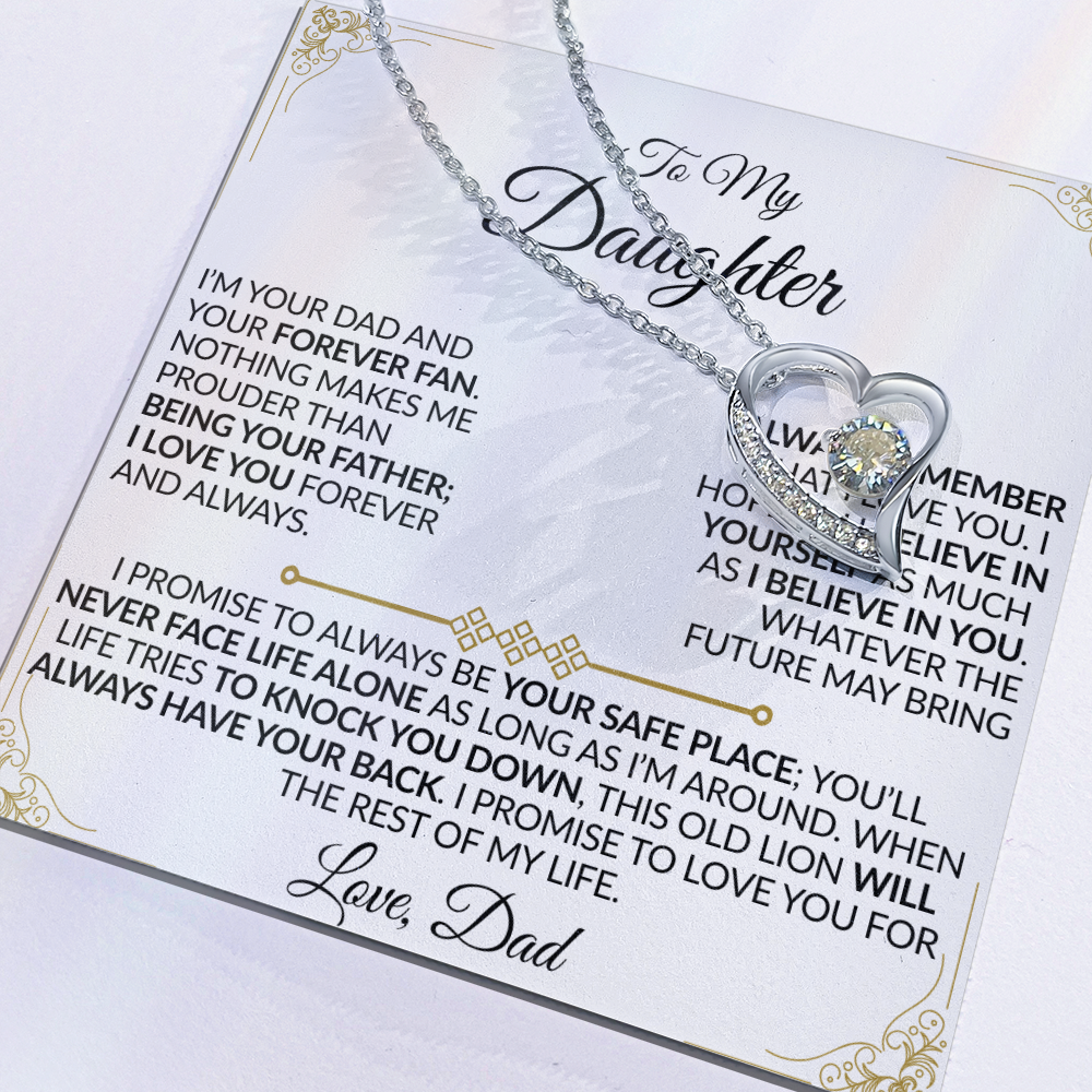 Dad to Daughter: You'll Never Face Life Alone Necklace