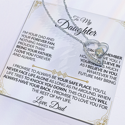 Dad to Daughter: You'll Never Face Life Alone Necklace