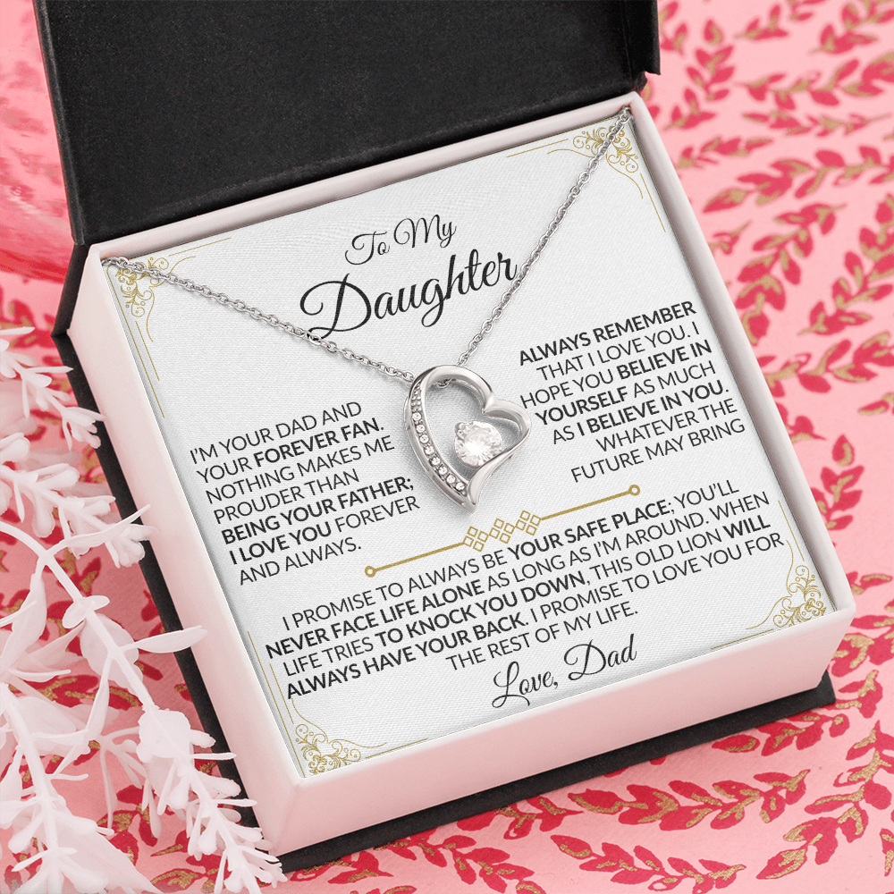 Dad to Daughter: You'll Never Face Life Alone Necklace