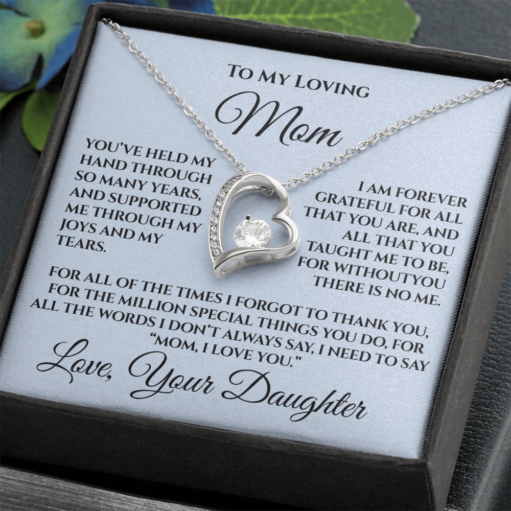 Mother's Day Gift for Mom from Daughter — “Without You There's No Me” Necklace