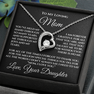 To My Mom — “Without You There's No Me” Necklace Gift From Daughter