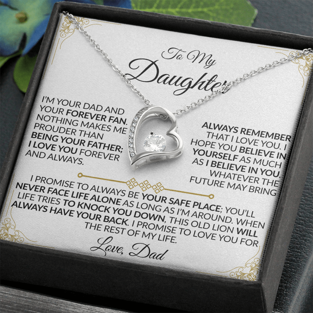 Dad to Daughter: You'll Never Face Life Alone Necklace