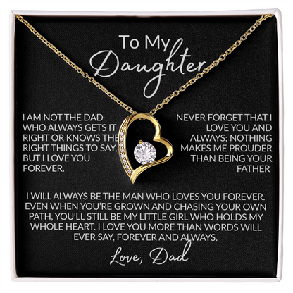 From the Dad Who Doesn't Always Get It Right Necklace | 14k white gold or 18k yellow gold finish