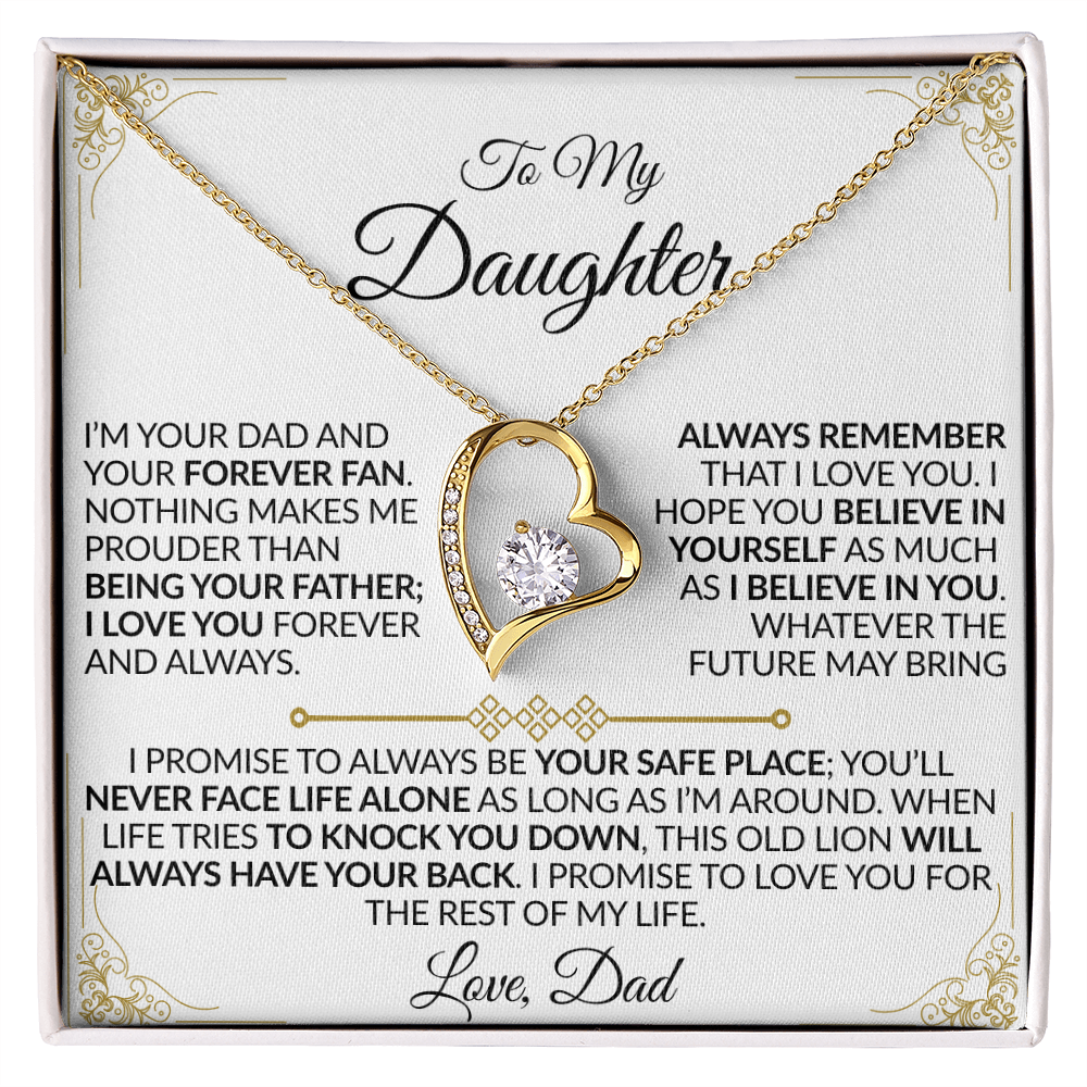 Dad to Daughter: You'll Never Face Life Alone Necklace