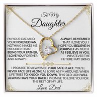 Dad to Daughter: You'll Never Face Life Alone Necklace