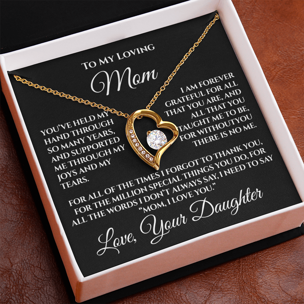 To My Mom — “Without You There's No Me” Necklace Gift From Daughter
