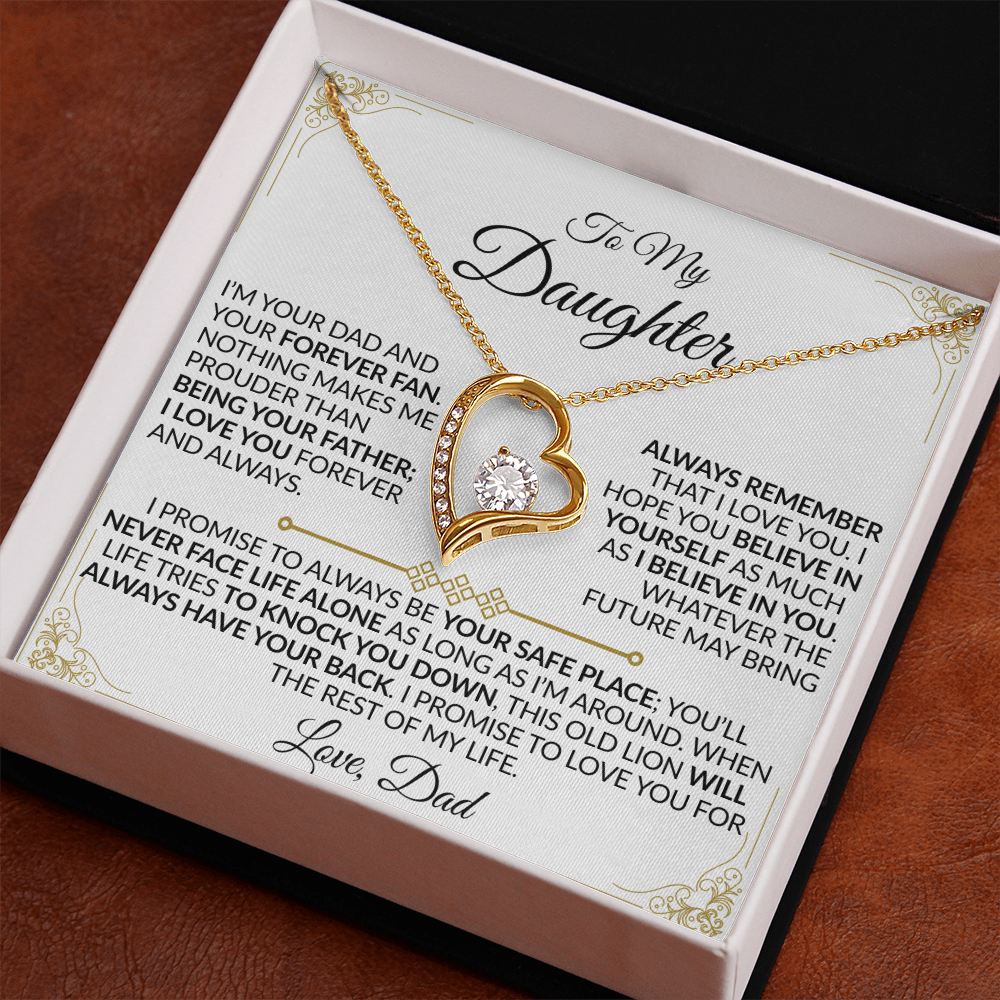 Dad to Daughter: You'll Never Face Life Alone Necklace