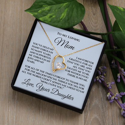 Mother's Day Gift for Mom from Daughter — “Without You There's No Me” Necklace