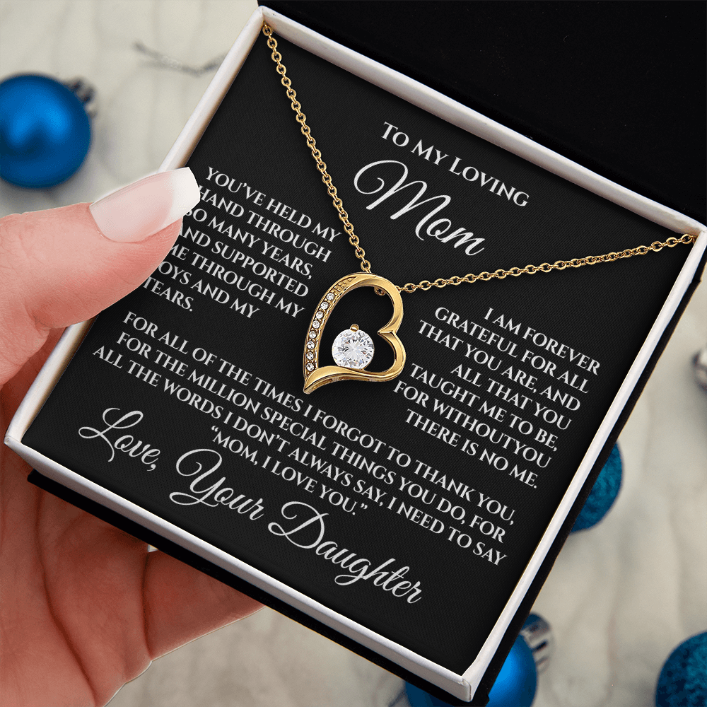 To My Mom — “Without You There's No Me” Necklace Gift From Daughter