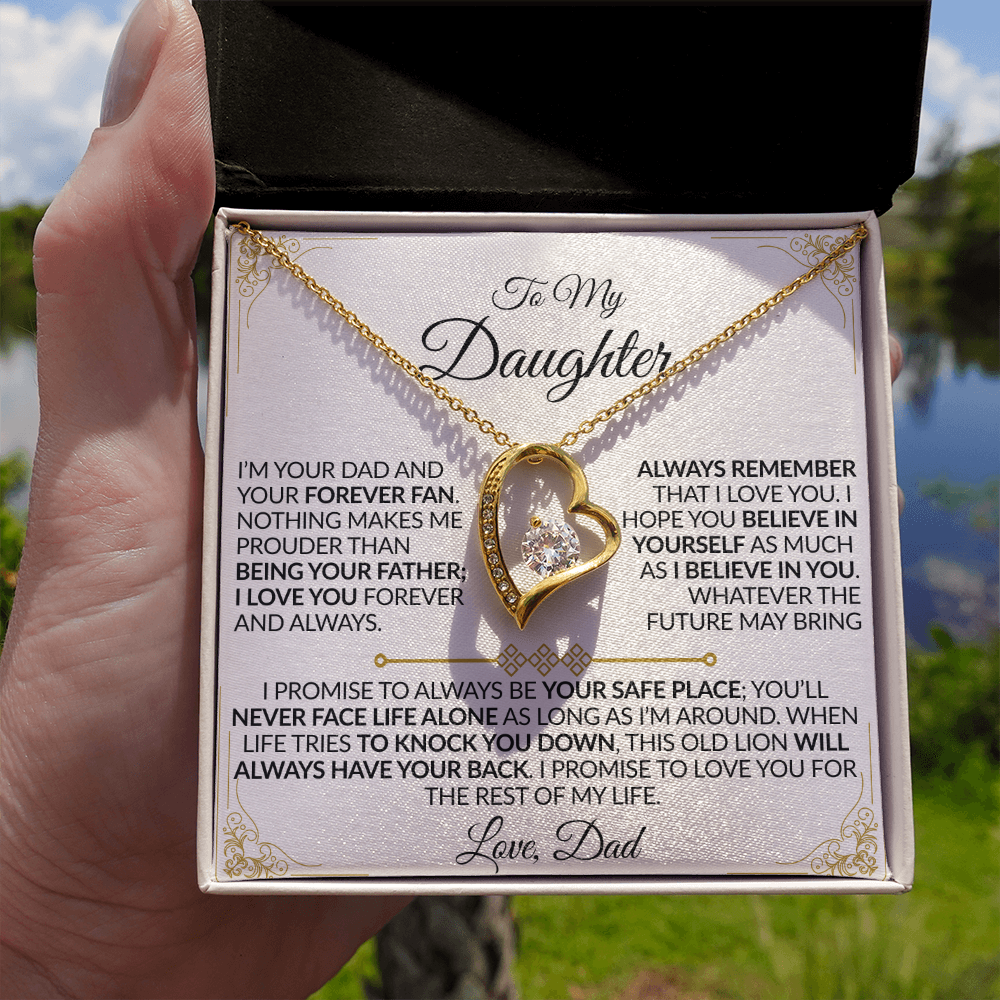 Dad to Daughter: You'll Never Face Life Alone Necklace