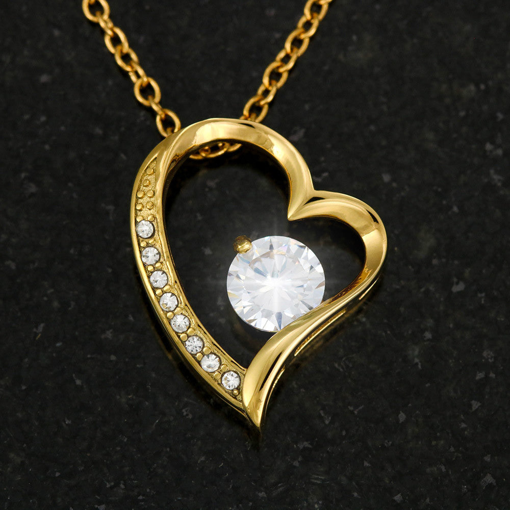 Para Mi Hija — Con amor, Papá | Collar Amor Eterno (Blanco/Dorado)