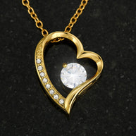 Para Mi Hija — Con amor, Papá | Collar Amor Eterno (Blanco/Dorado)