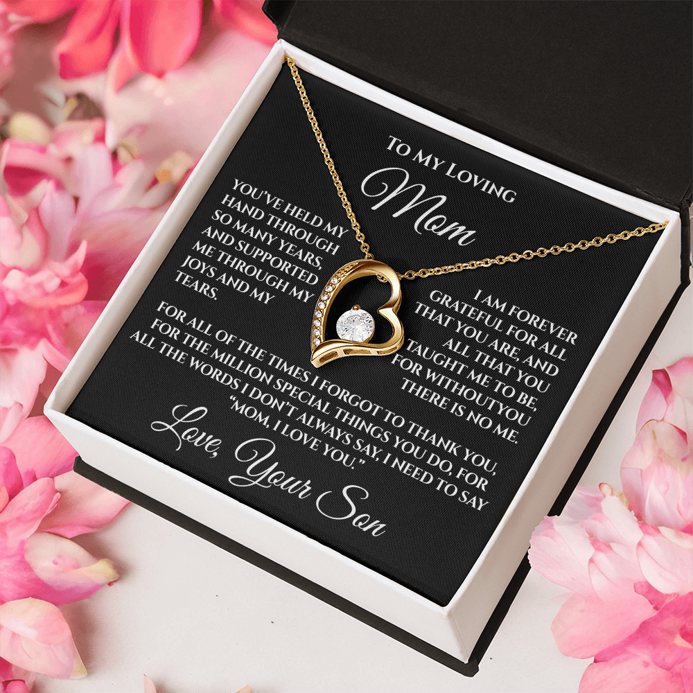 To My Mom — “Without You There's No Me” Necklace Gift From Son