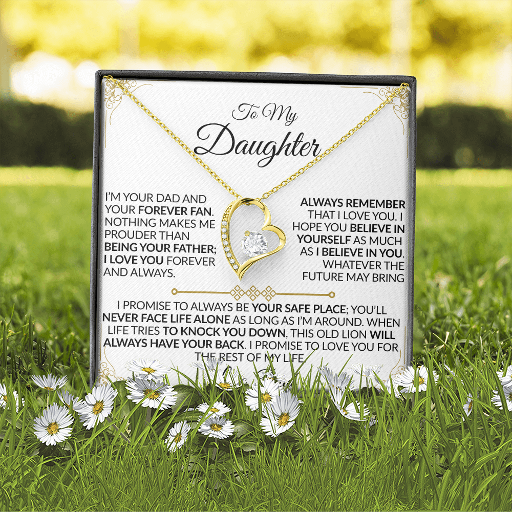 Dad to Daughter: You'll Never Face Life Alone Necklace