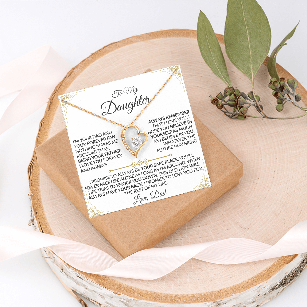 Dad to Daughter: You'll Never Face Life Alone Necklace