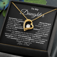 Para Mi Hija — Con amor, Papá | Collar Amor Eterno (Blanco/Dorado)