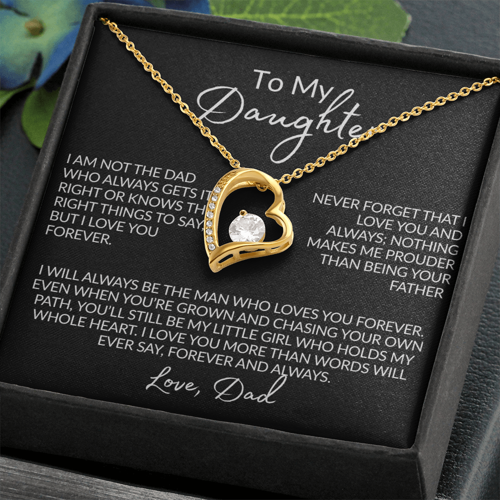 From the Dad Who Doesn't Always Get It Right Necklace | 14k white gold or 18k yellow gold finish