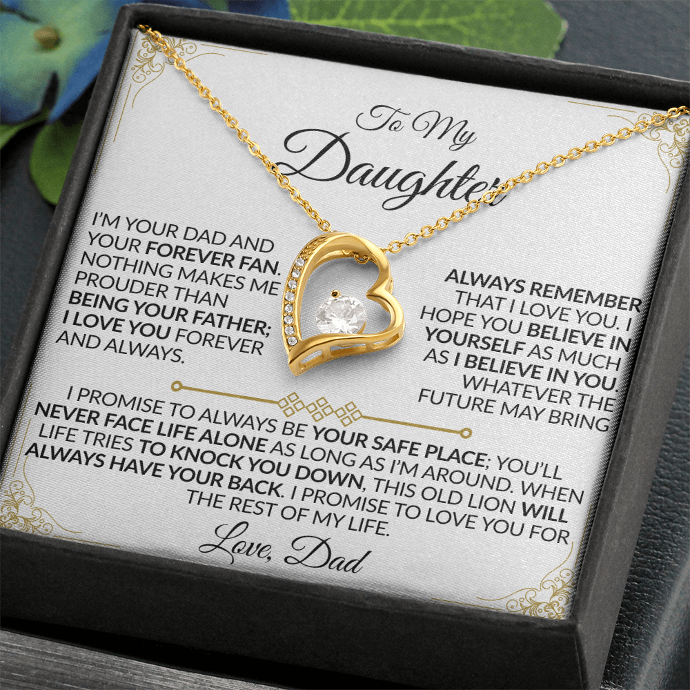 Dad to Daughter: You'll Never Face Life Alone Necklace